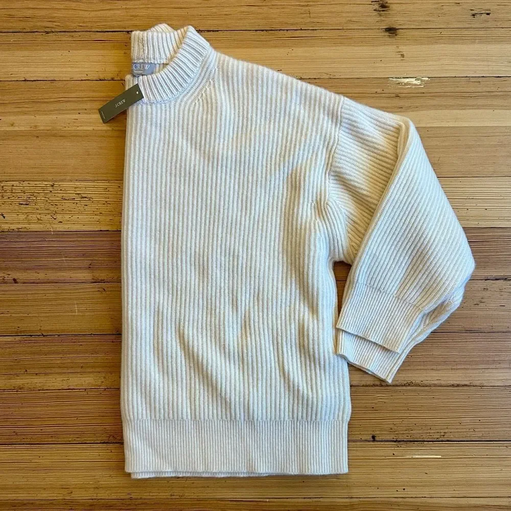 J. Crew Ribbed Cashmere Oversized Sweater. Size XXL. NWT.